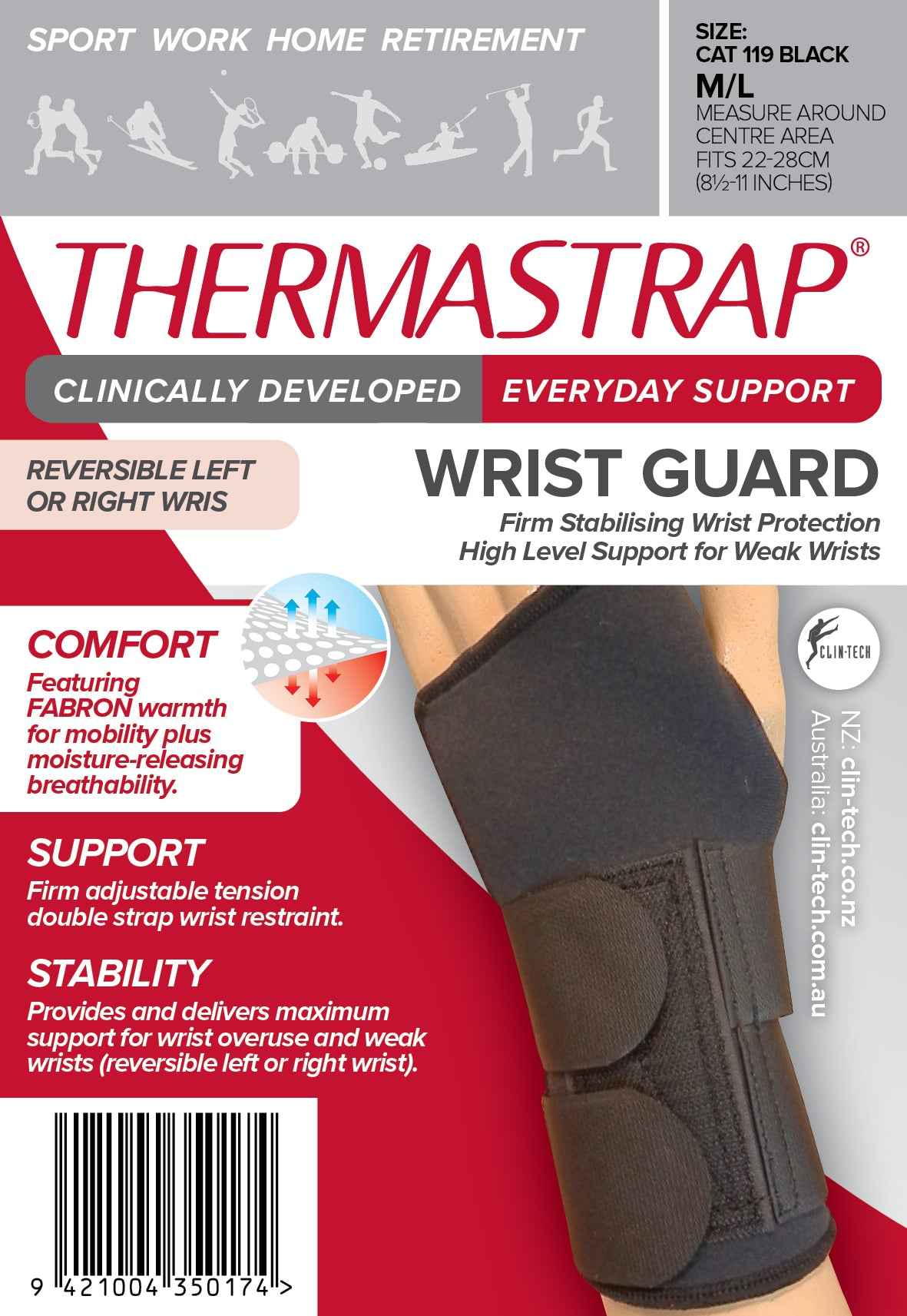 Thermastrap Wrist Guard for Ultimate Wrist Support - Clin - Tech NZ Limited