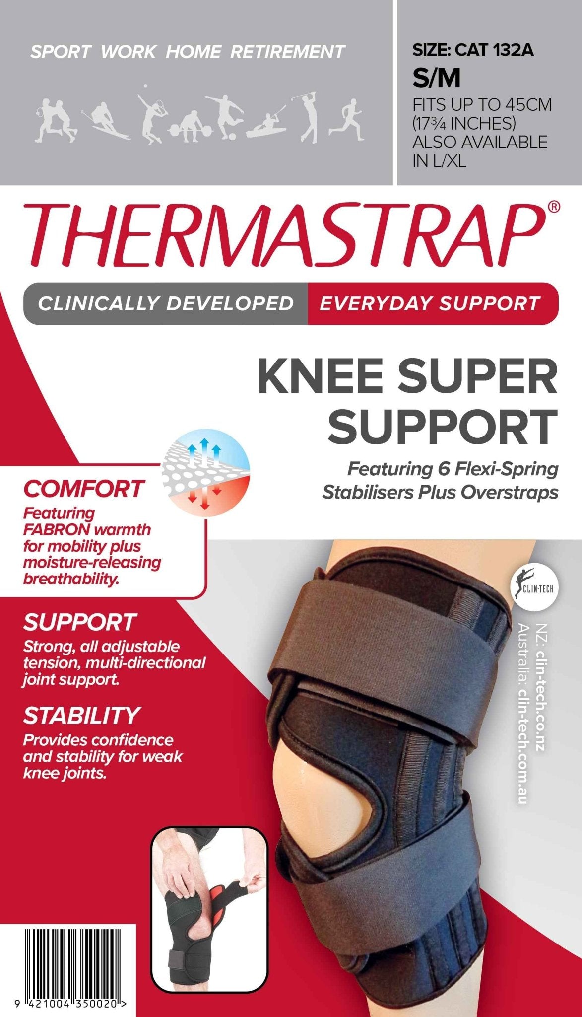 Thermastrap Knee SUPER Support - Clin - Tech NZ Limited