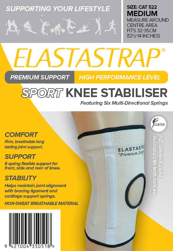 Elastastrap Compression Premium Sport Knee Stabiliser - Clin - Tech NZ Limited