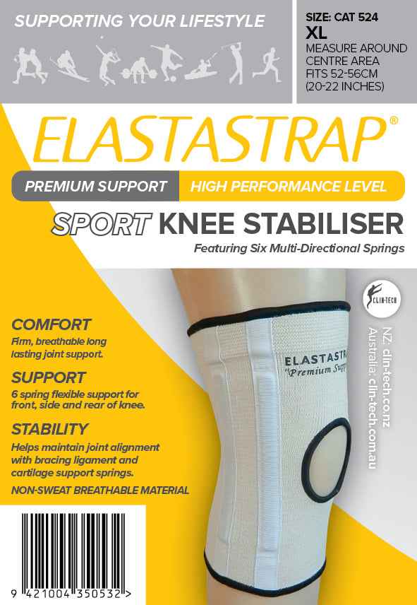 Elastastrap Compression Premium Sport Knee Stabiliser - Clin - Tech NZ Limited