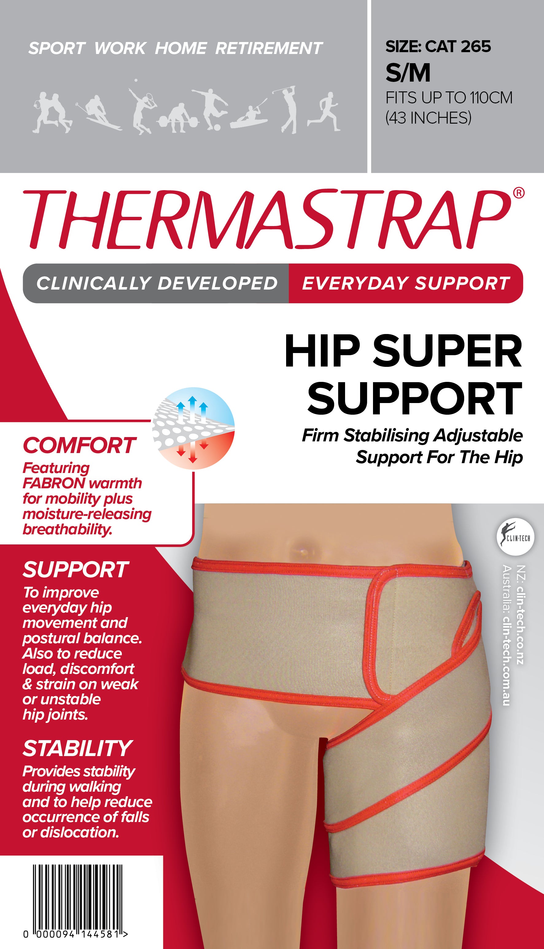 Thermastrap Hip Stabiliser Small Medium